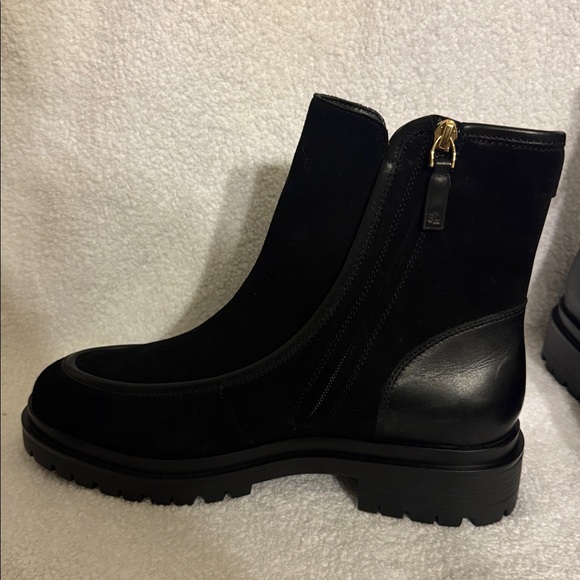 Ralph Lauren Black suede and leather Ankle Boots - Picture 5 of 10